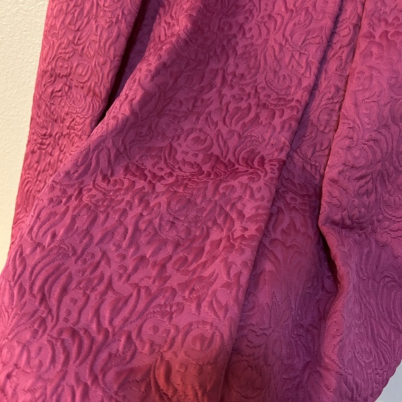 Chelsea28 Fuchsia Brocade A-Line Skirt - Picture 5 of 7